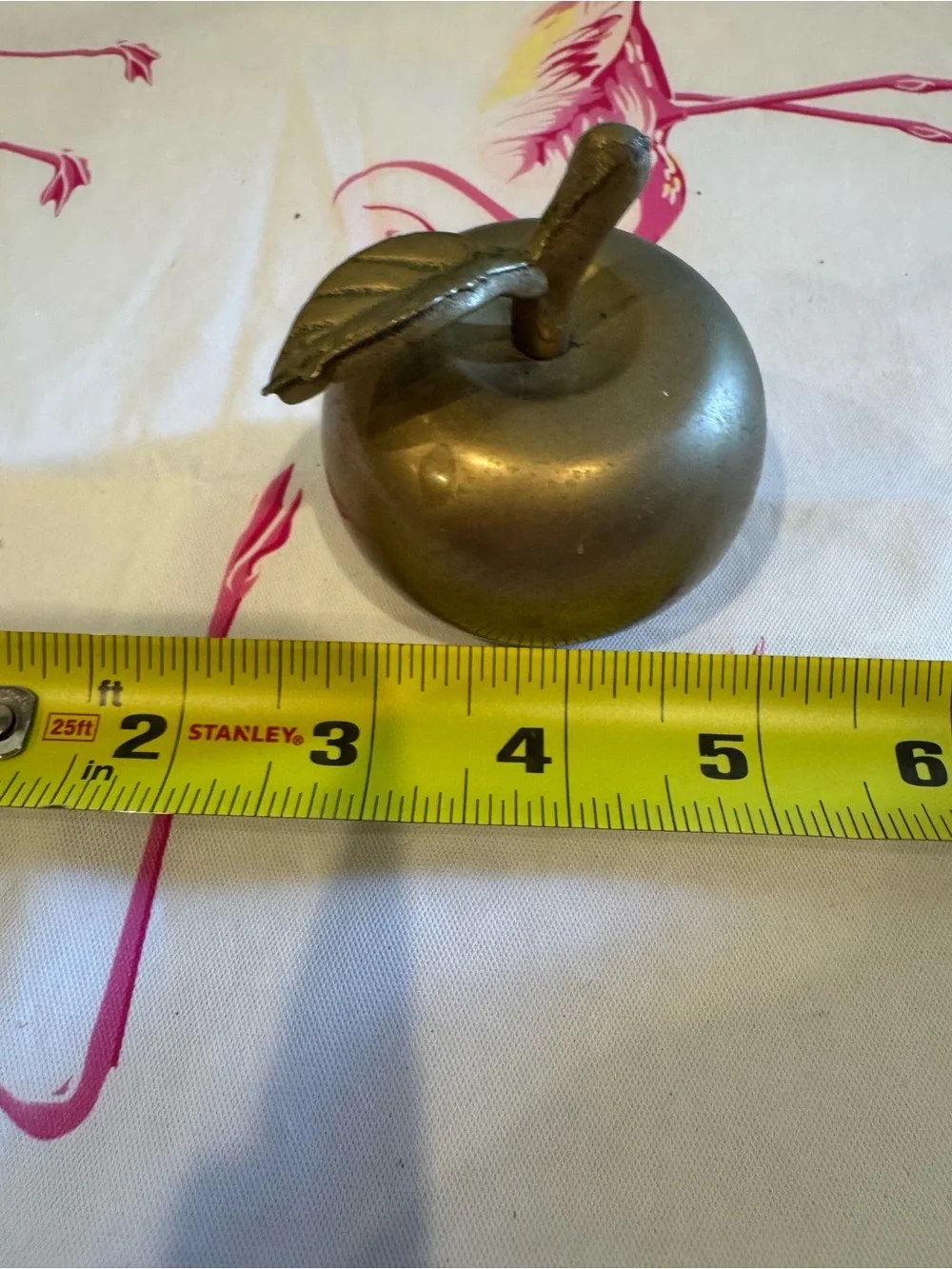 Vintage Brass Teacher's Apple Bell